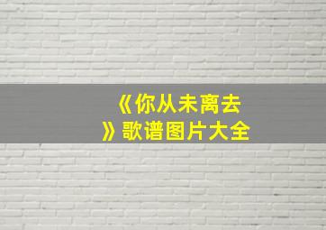 《你从未离去》歌谱图片大全