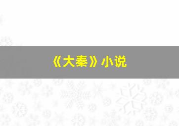 《大秦》小说