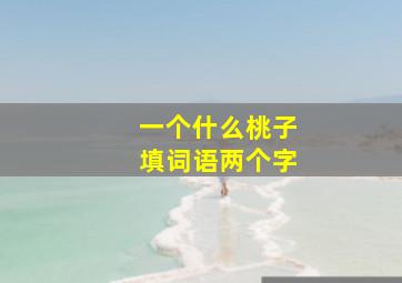 一个什么桃子填词语两个字