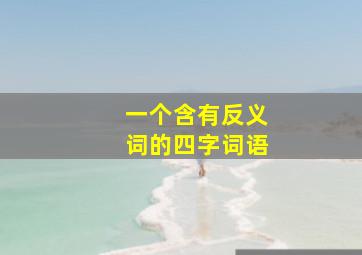 一个含有反义词的四字词语