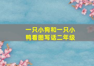 一只小狗和一只小鸭看图写话二年级