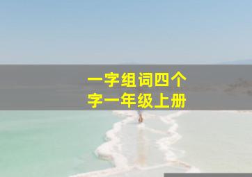 一字组词四个字一年级上册