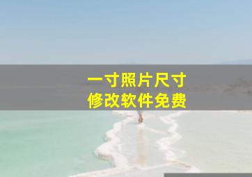 一寸照片尺寸修改软件免费