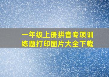 一年级上册拼音专项训练题打印图片大全下载