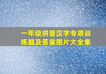 一年级拼音汉字专项训练题及答案图片大全集