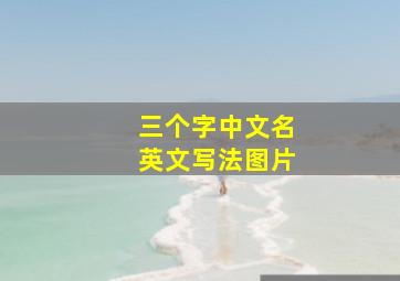 三个字中文名英文写法图片