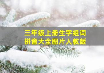 三年级上册生字组词拼音大全图片人教版