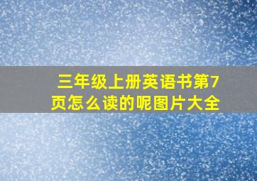 三年级上册英语书第7页怎么读的呢图片大全