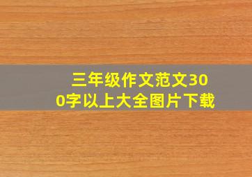 三年级作文范文300字以上大全图片下载