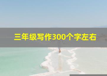 三年级写作300个字左右