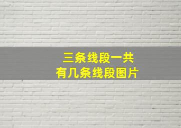 三条线段一共有几条线段图片