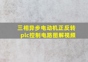 三相异步电动机正反转plc控制电路图解视频