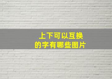 上下可以互换的字有哪些图片