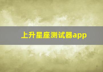 上升星座测试器app