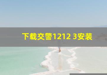 下载交警1212 3安装