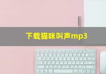 下载猫咪叫声mp3