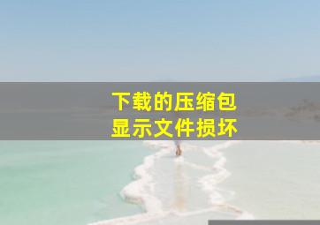 下载的压缩包显示文件损坏