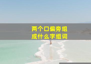 两个口偏旁组成什么字组词