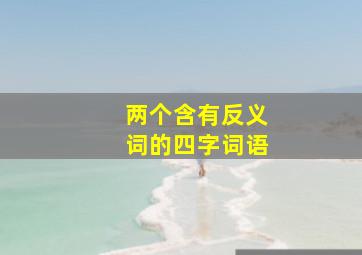 两个含有反义词的四字词语