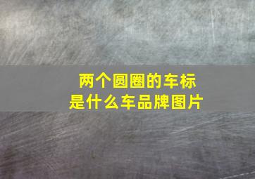 两个圆圈的车标是什么车品牌图片