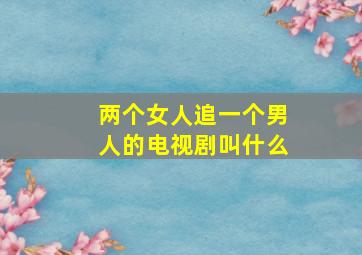 两个女人追一个男人的电视剧叫什么