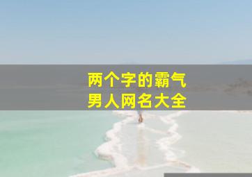 两个字的霸气男人网名大全