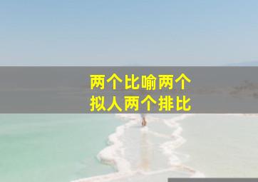 两个比喻两个拟人两个排比