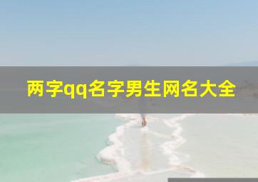 两字qq名字男生网名大全