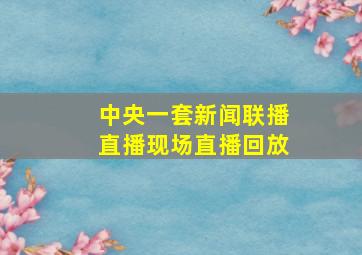 中央一套新闻联播直播现场直播回放