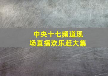 中央十七频道现场直播欢乐赶大集