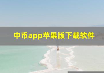 中币app苹果版下载软件