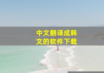 中文翻译成韩文的软件下载