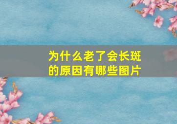 为什么老了会长斑的原因有哪些图片