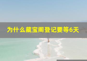 为什么藏宝阁登记要等6天