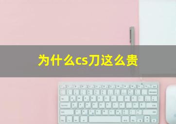 为什么cs刀这么贵