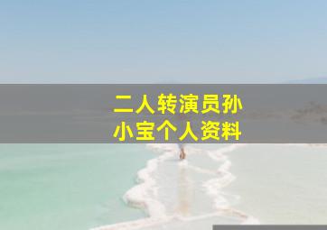 二人转演员孙小宝个人资料