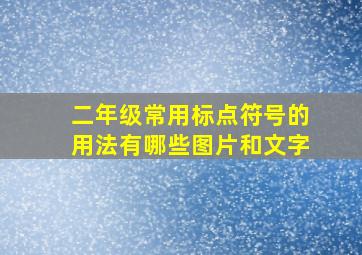 二年级常用标点符号的用法有哪些图片和文字