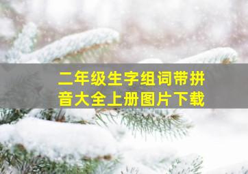 二年级生字组词带拼音大全上册图片下载