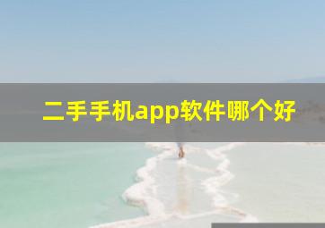 二手手机app软件哪个好