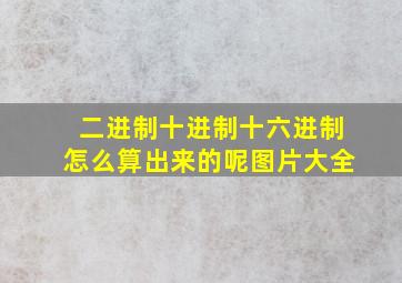 二进制十进制十六进制怎么算出来的呢图片大全