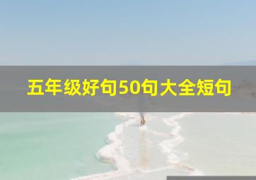 五年级好句50句大全短句