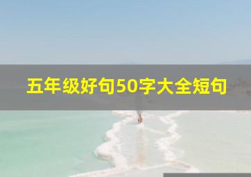 五年级好句50字大全短句