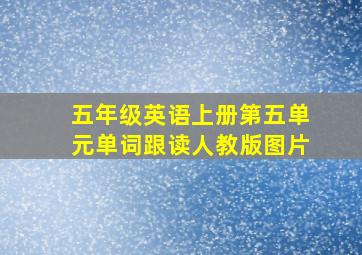 五年级英语上册第五单元单词跟读人教版图片