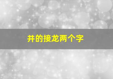 井的接龙两个字