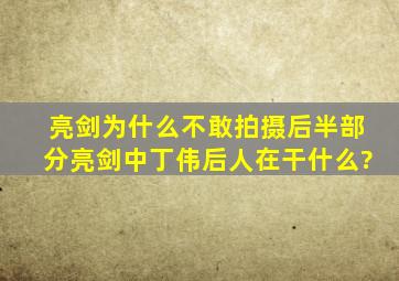 亮剑为什么不敢拍摄后半部分亮剑中丁伟后人在干什么?