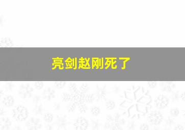 亮剑赵刚死了