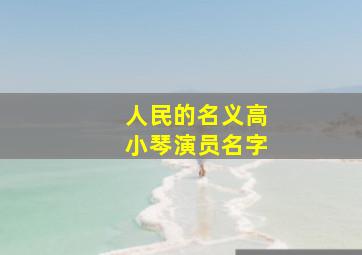 人民的名义高小琴演员名字