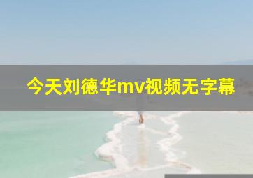 今天刘德华mv视频无字幕