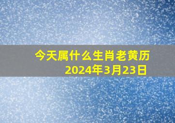 今天属什么生肖老黄历2024年3月23日