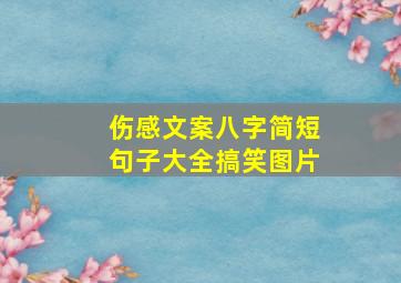 伤感文案八字简短句子大全搞笑图片